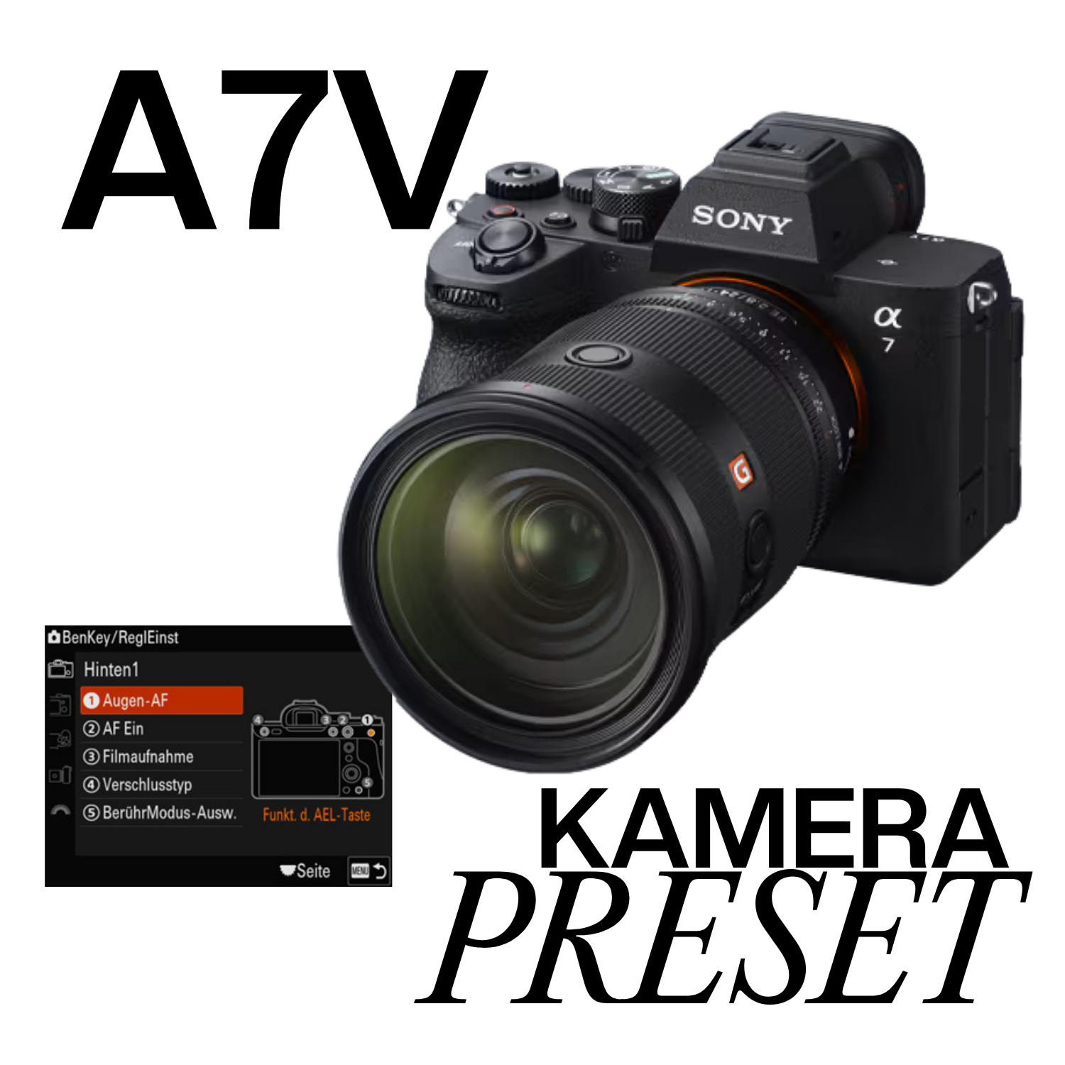 Kamera Preset SONY A7V